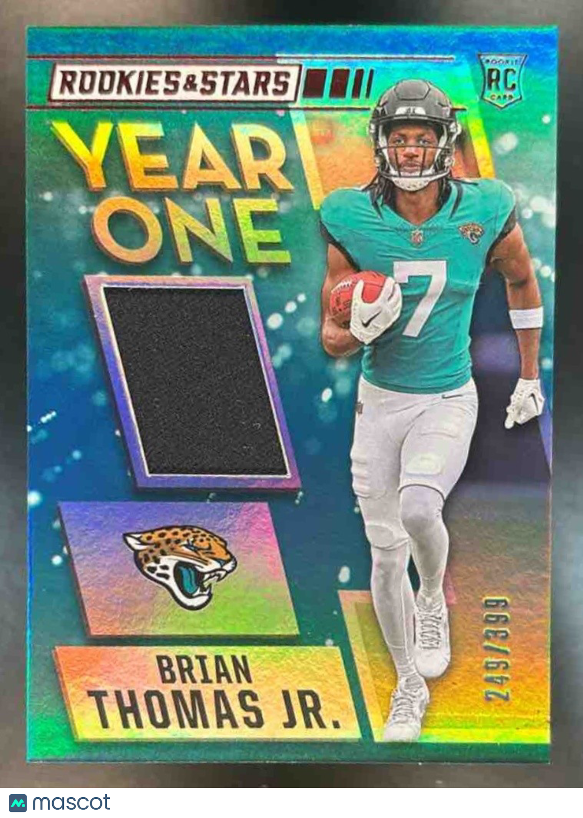 2024 Rookies & Stars Brian Thomas Jr. Year One /399 Patch RC Jacksonville Jaguar - Sports Cards