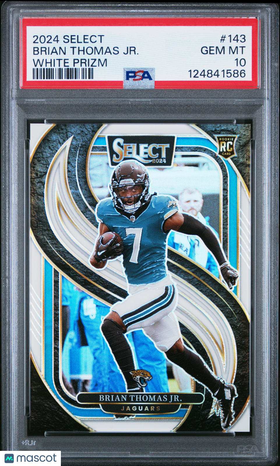 2024 Select Brian Thomas JR. White Prizm 05/35 Rookie PSA 10 GEM MINT Jaguars - Graded Sports Cards