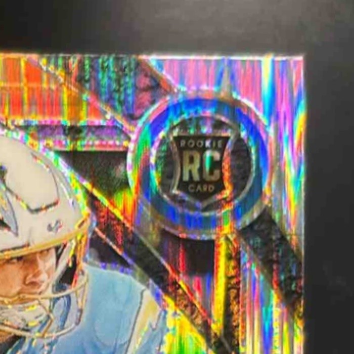 2024 Select Ladd McConkey Black and Orange Shock #268 RC Los Angeles Chargers - Sports Cards
