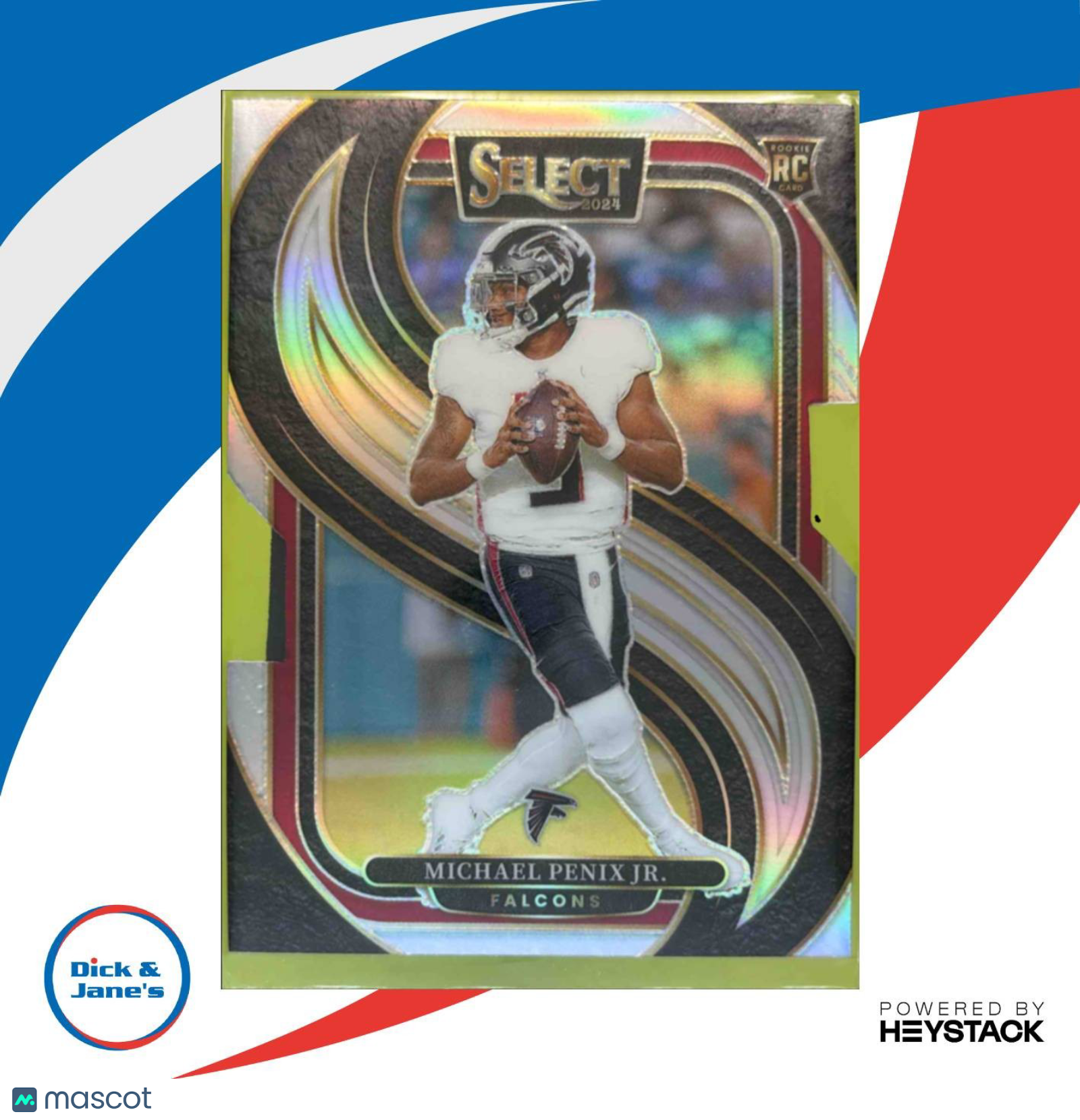2024 Select Michael Penix Jr. Premier Silver Prizm Die-Cut #110 Atlanta Falcons - Sports Cards