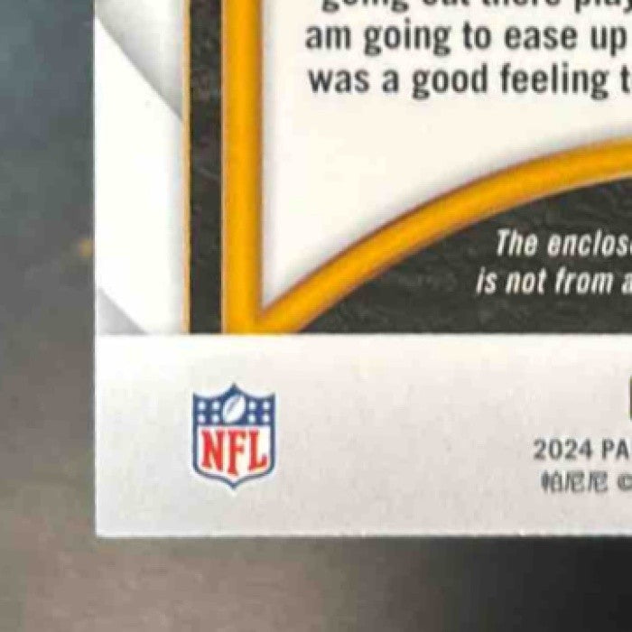 2024 Select Roman Wilson Rookie Swatches White /75 MEM RC Pittsburgh Steelers - Sports Cards