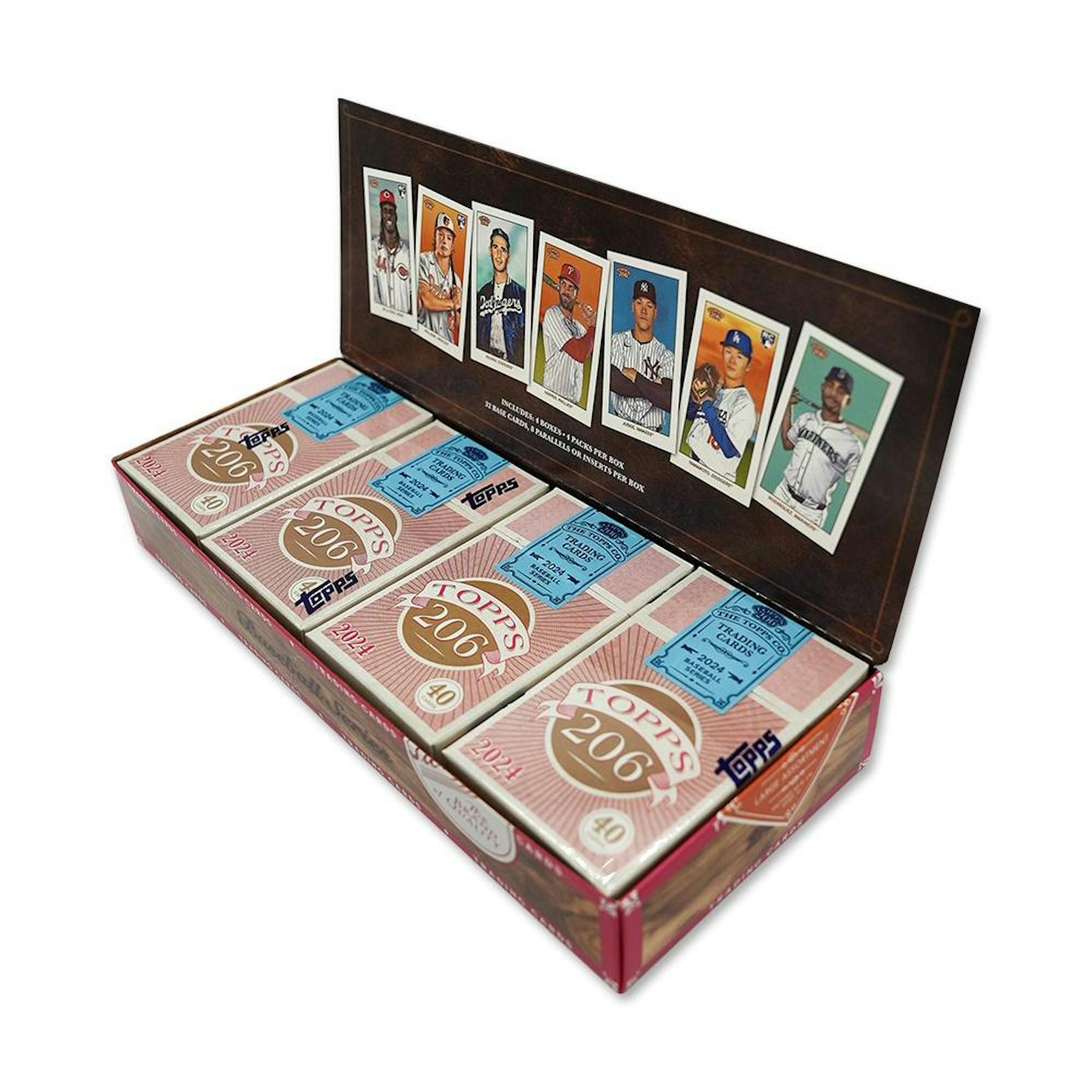 2024 Topps 206 Baseball 4-Box Carton (1 Auto) - MLB hobby