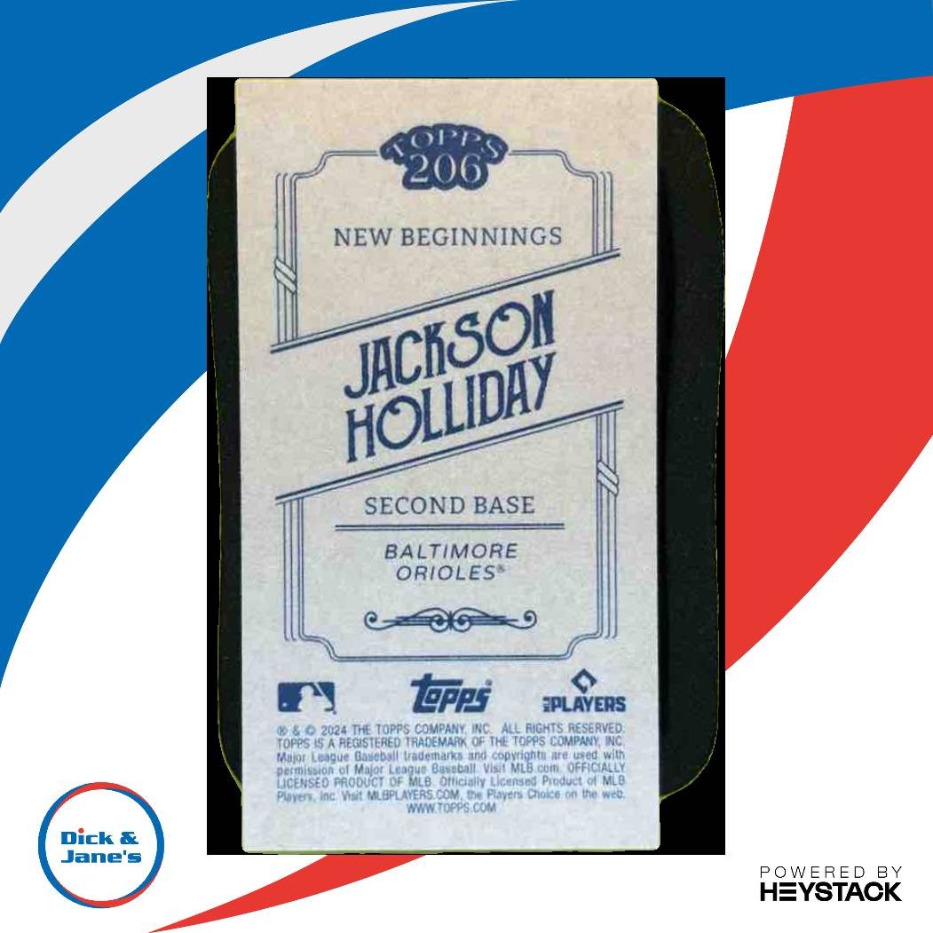 2024 Topps 206 Jackson Holliday New Beginnings #NNO RC Baltimore Orioles - Sports Cards