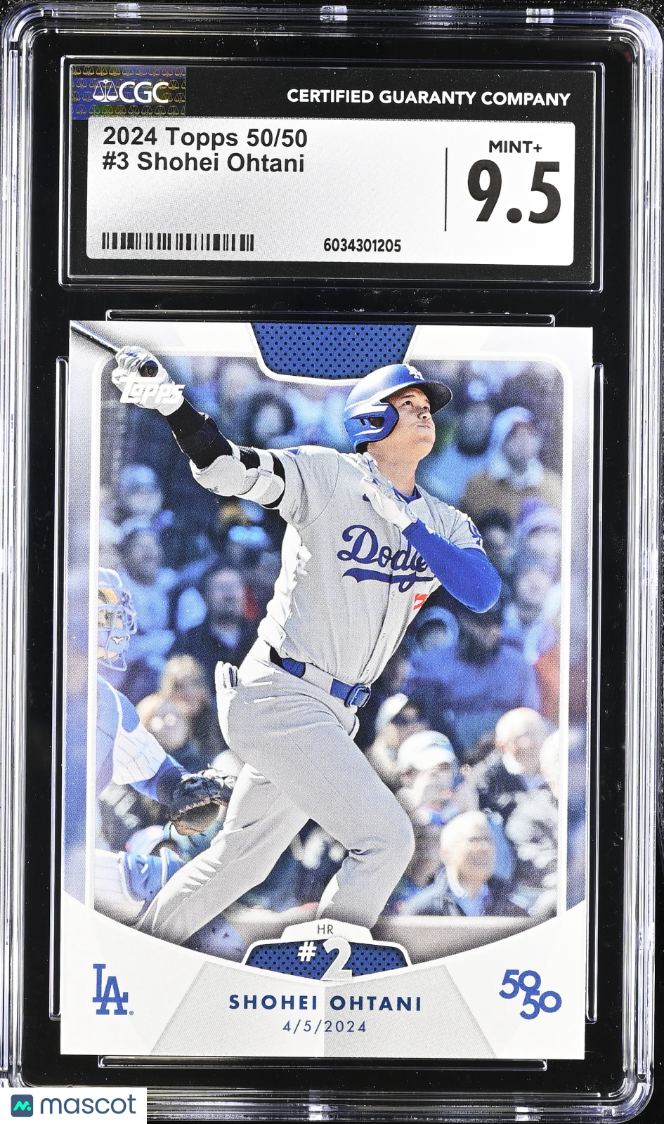 2024 Topps 50/50 Shohei Ohtani #3 CGC 9.5 Los Angeles Dodgers - Graded Sports Cards