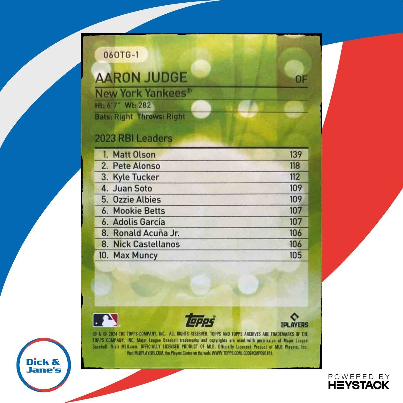 2024 Topps Archives Aaron Judge 2006 Own the Game #06OTG-1 New York Yankees - Sports Cards