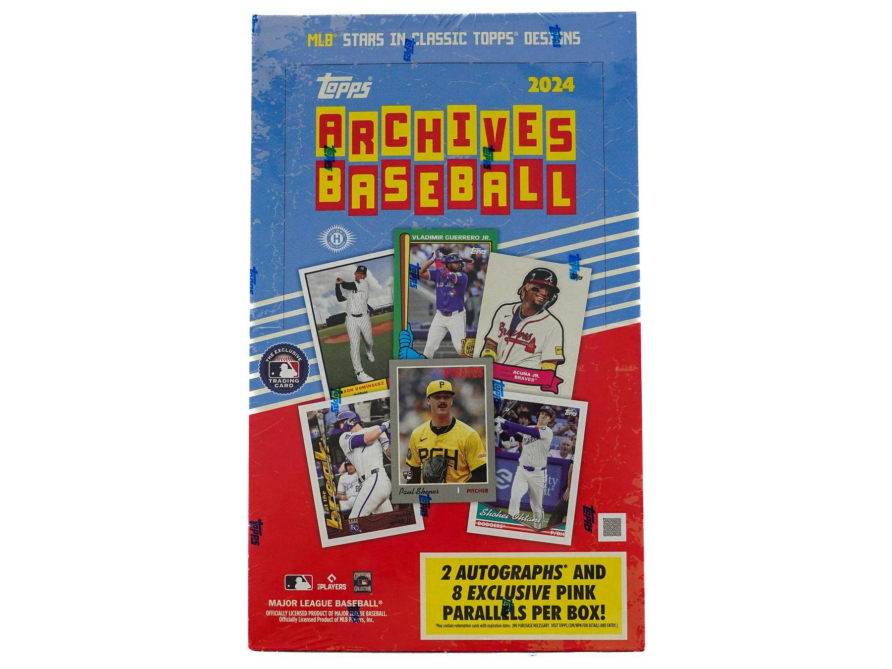 2024 Topps Archives Baseball Hobby Box (2 Autos) - MLB hobby