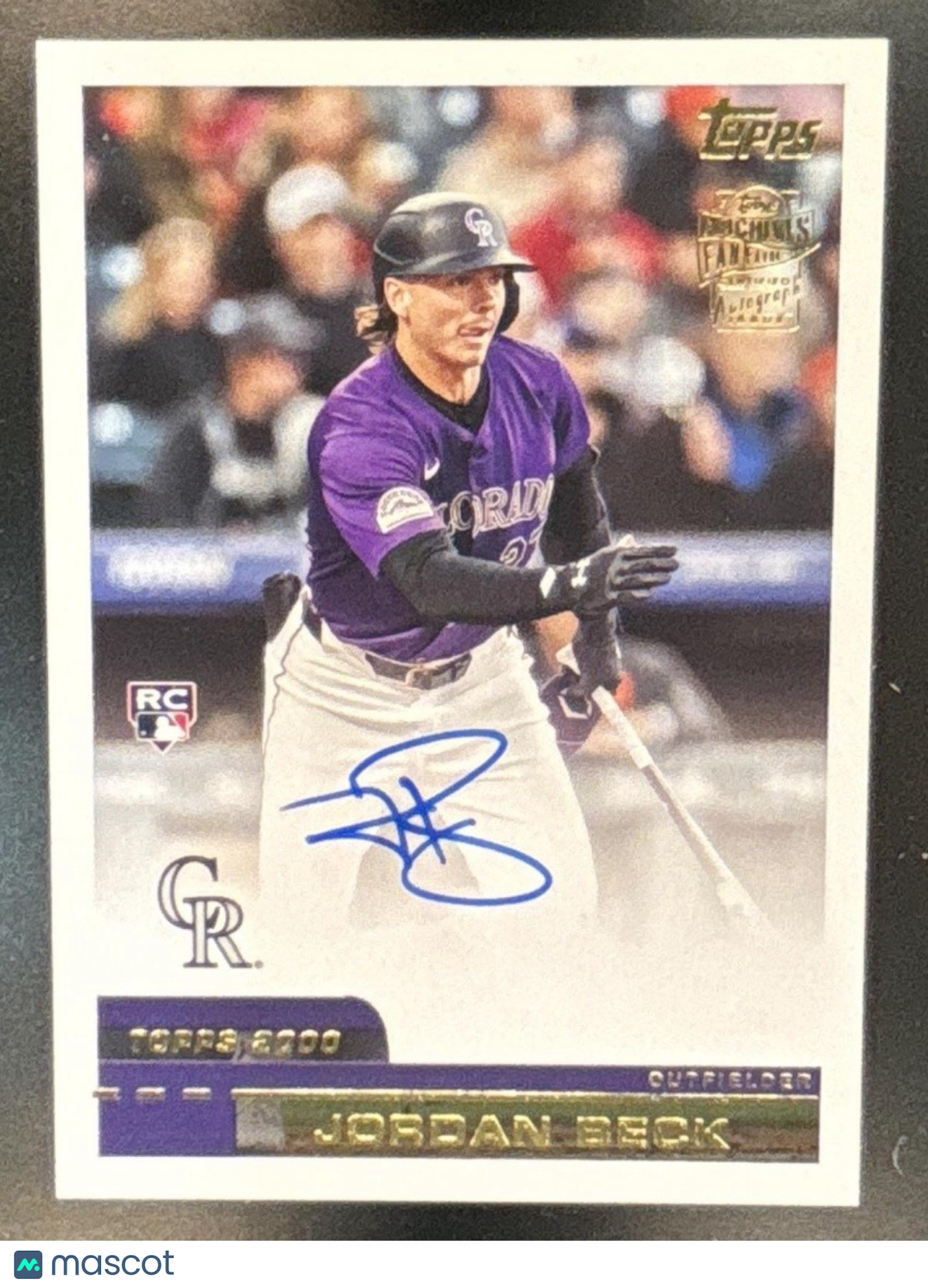 2024 Topps Archives Jordan Beck 2000 Fan Favorites Auto RC Colorado Rockies - Sports Cards