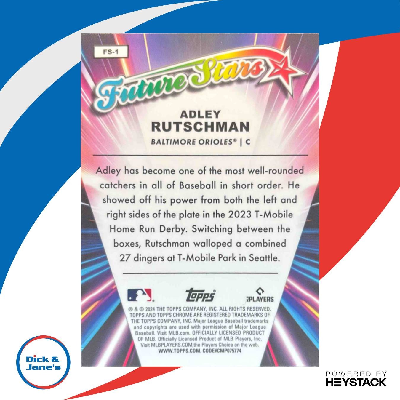 2024 Topps Chrome Adley Rutschman Future Stars Orange Refractor /25 Orioles - Sports Cards