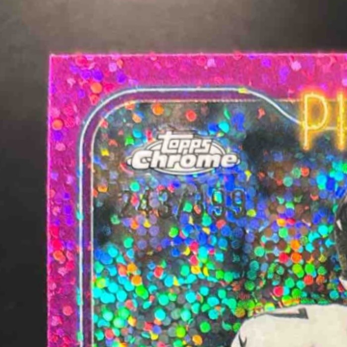 2024 Topps Chrome Ben Roethlisberger Magenta Speckle /399 #81 Pittsburgh Steeler - Sports Cards