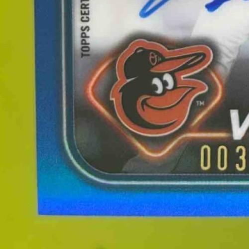 2024 Topps Chrome Chris Vallimont Rookie Auto Blue Refractor 3/150 RC Orioles - Sports Cards