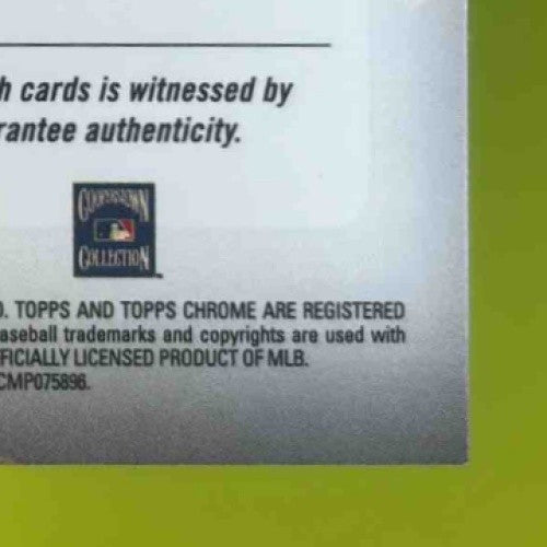 2024 Topps Chrome Dustin Pedroia On the Spot Die Cut Auto Orange Refractor 16/25 - Sports Cards