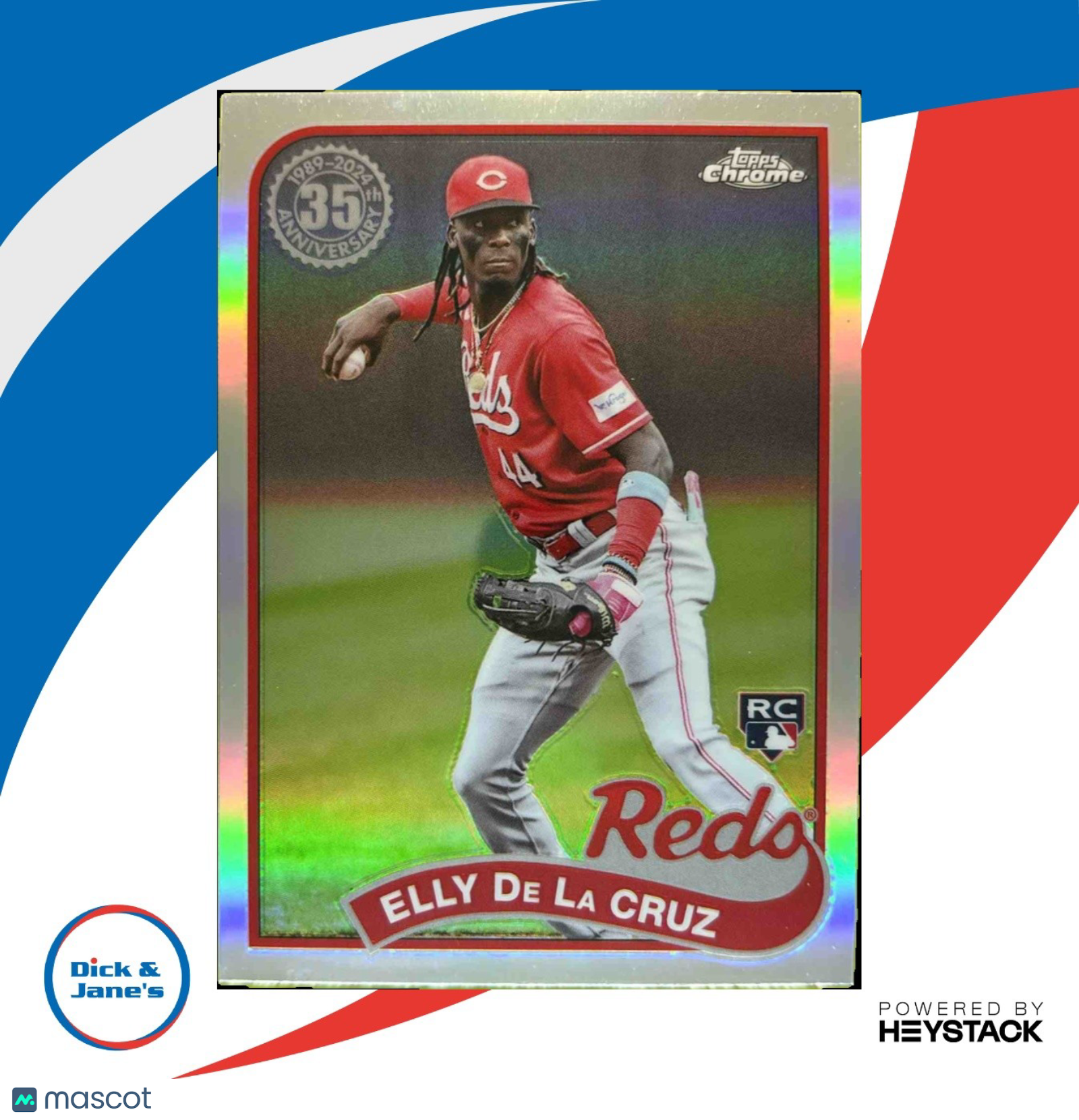 2024 Topps Chrome Elly De La Cruz 1989 Baseball #89CB-11 RC Cincinnati Reds - Sports Cards