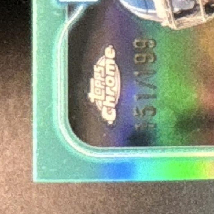 2024 Topps Chrome Ennis Rakestraw Jr. Aqua Refractor /199 #264 RC Detroit Lions - Sports Cards