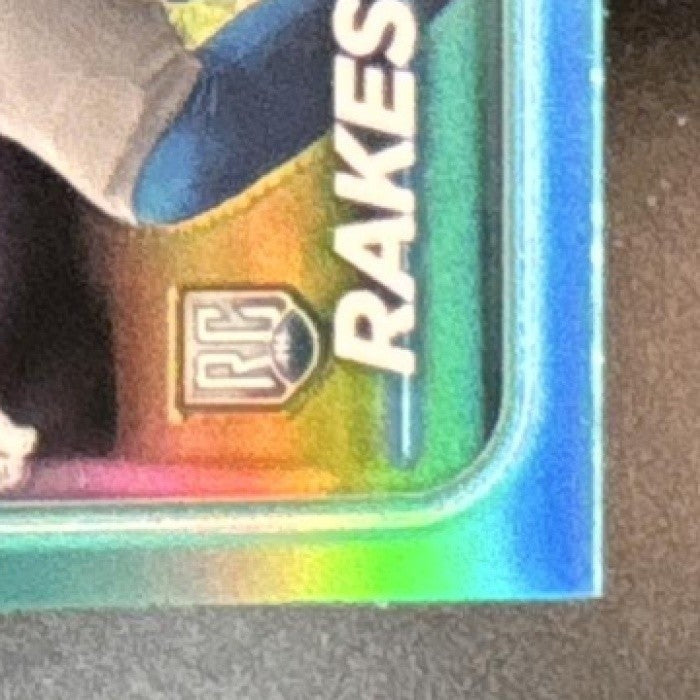 2024 Topps Chrome Ennis Rakestraw Jr. Aqua Refractor /199 #264 RC Detroit Lions - Sports Cards