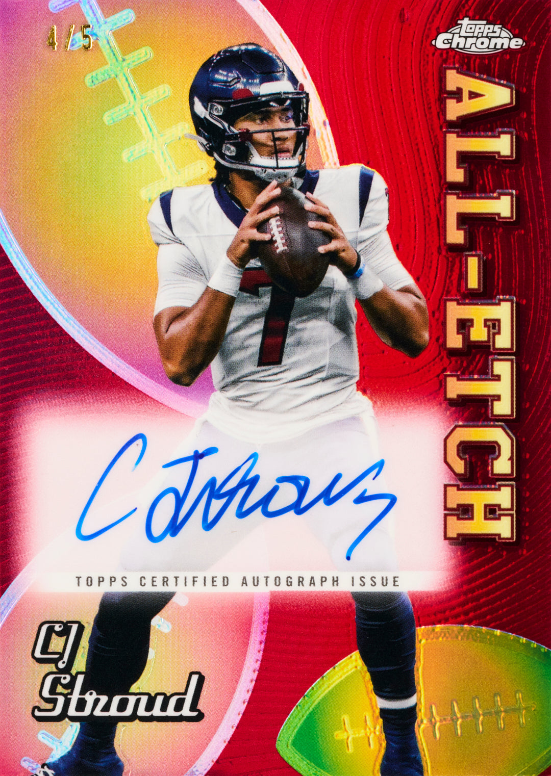2024 Topps Chrome Football Blaster Value Box (5 Refractors / 6 RCs) - Mega Box