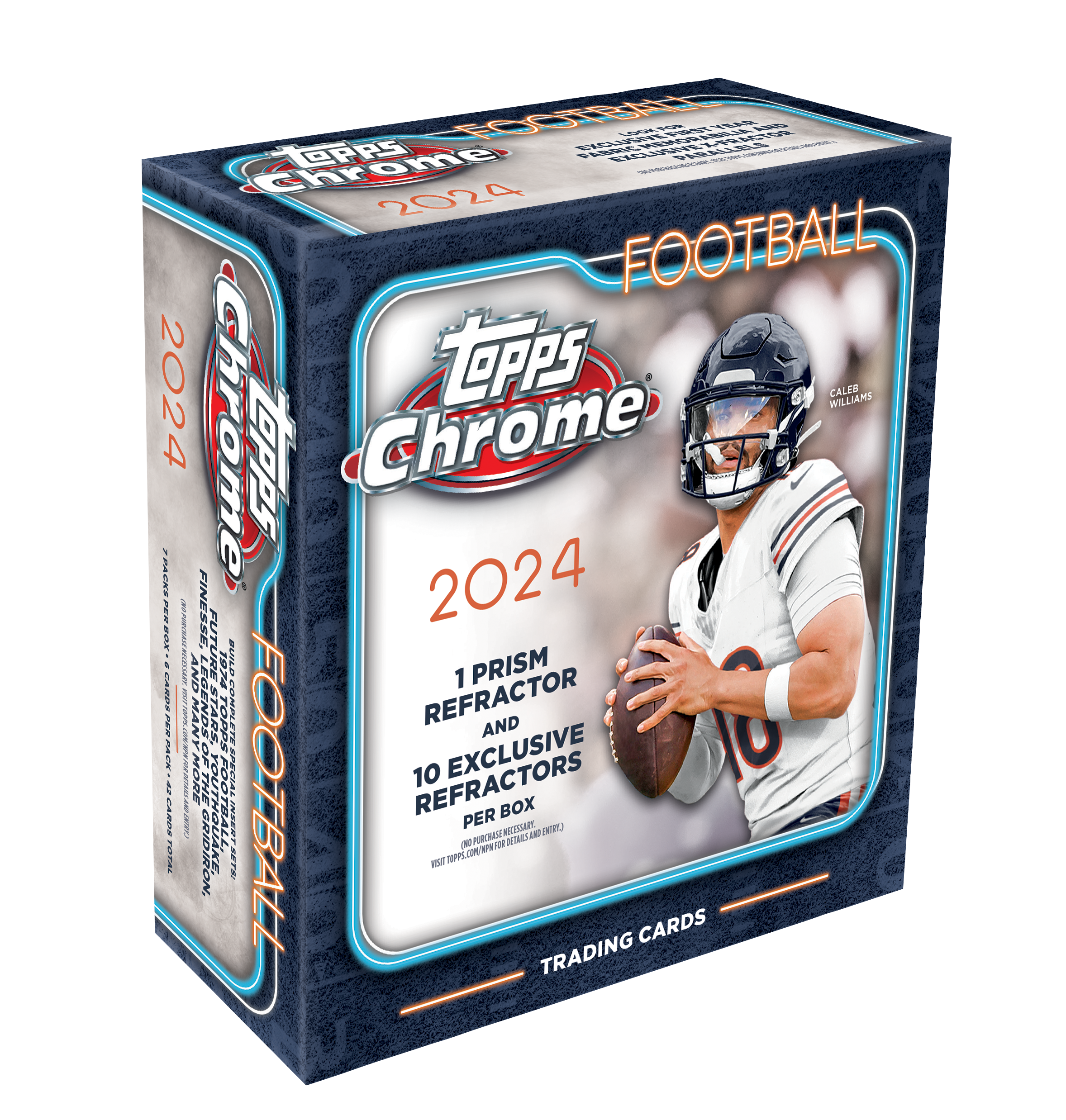 2024 Topps Chrome Football Mega Box SE (11 Refractors) - Mega Box