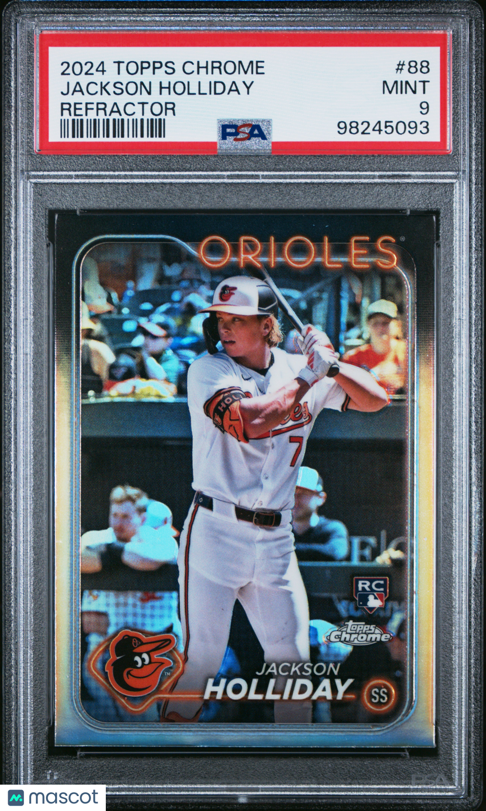 2024 Topps Chrome Jackson Holliday Refractor #88 PSA 9 - Graded Sports Cards