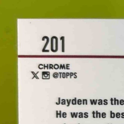 2024 Topps Chrome Jayden Daniels Magenta Refractor 333/399 #201 RC Commanders - Sports Cards