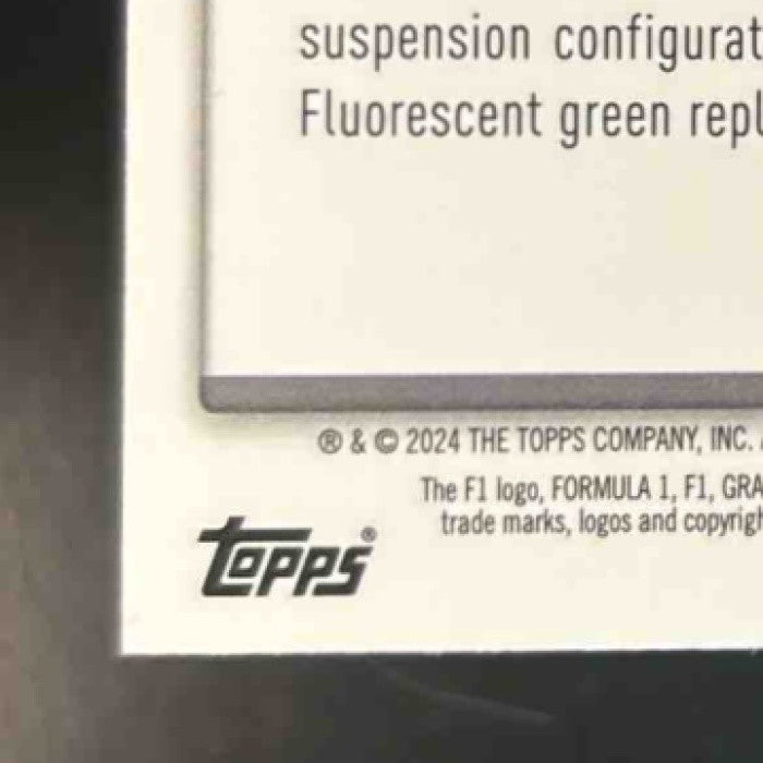 2024 Topps Chrome Logofractor Edition Formula 1 Valtteri Bottas Gold /50 #85 - Sports Cards