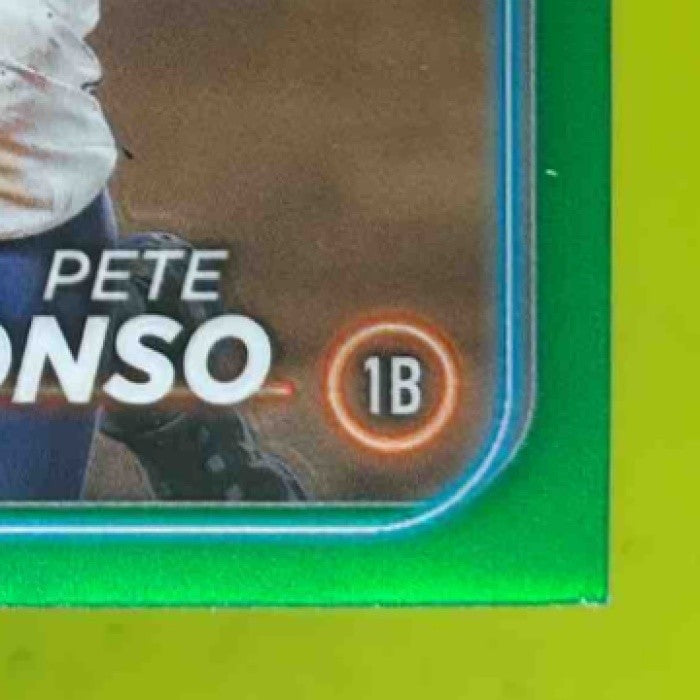 2024 Topps Chrome Pete Alonso Green Refractor 77/99 #269 New York Mets - Sports Cards