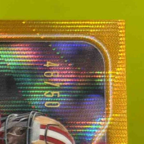 2024 Topps Chrome Ricky Pearsall Rookie Auto Gold Wave Refractor /50 49ers - Sports Cards