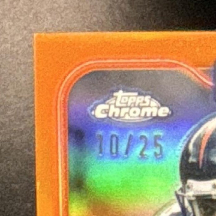 2024 Topps Chrome Rod Smith Auto Orange Refractor /25 Denver Broncos - Sports Cards