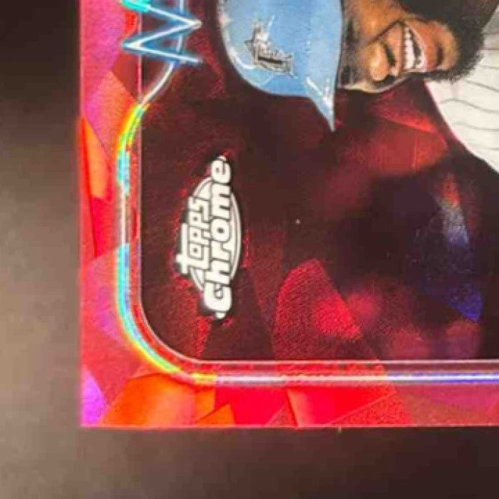 2024 Topps Chrome Sapphire Bryan De La Cruz Red Refractor /5 #215 Miami Marlins - Sports Cards