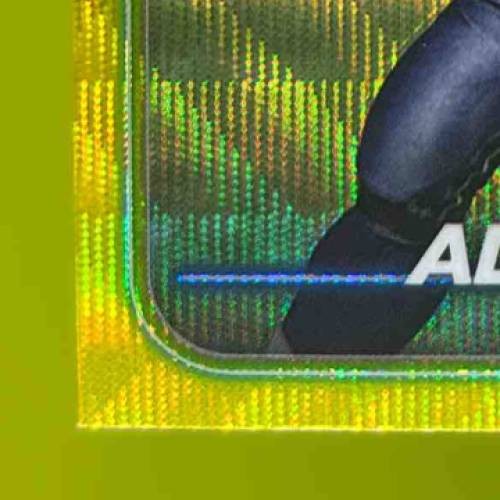 2024 Topps Chrome Shaun Alexander Yellow Wave Refractor 34/75 Seattle Seahawks - Sports Cards