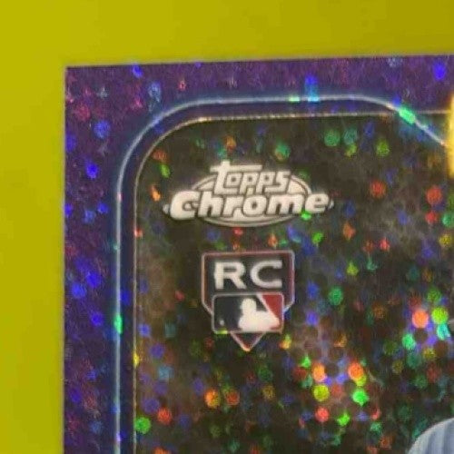 2024 Topps Chrome Tristan Gray Rookie Auto Purple Speckle /299 RC Tampa Bay Rays - Sports Cards