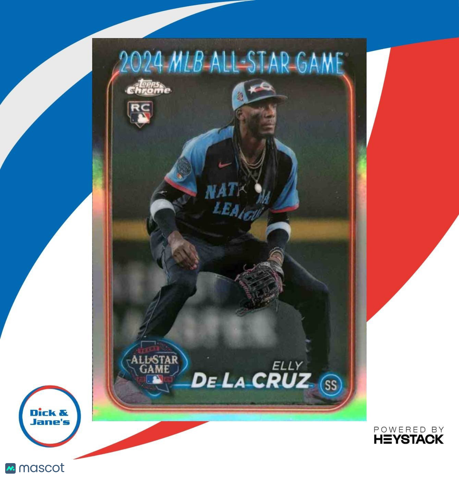 2024 Topps Chrome Update Elly De La Cruz All-Star Game #ASGC-44 RC Reds - Sports Cards