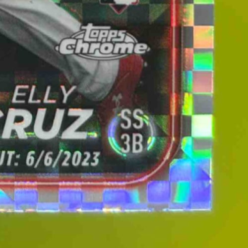 2024 Topps Chrome Update Elly De La Cruz X-Fractor #USC150 RC Cincinnati Reds - Sports Cards
