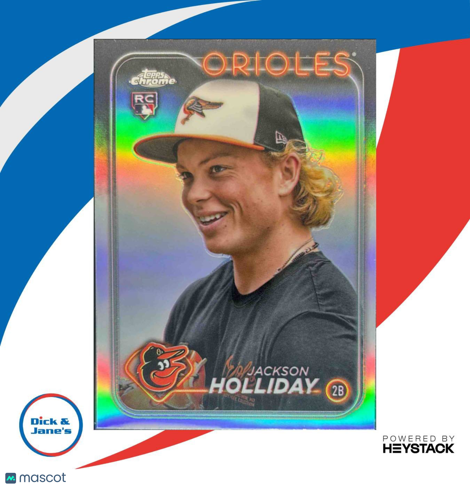 2024 Topps Chrome Update Jackson Holliday Image Variations #USC200 RC Orioles - Sports Cards
