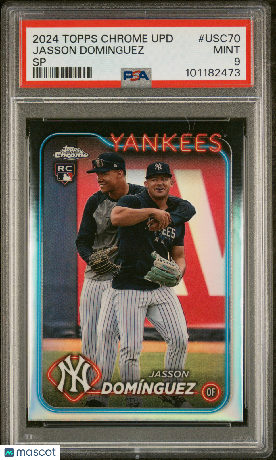 2024 Topps Chrome Update Jasson Dominguez SP Rookie #USC70 PSA 9 - Graded Sports Cards