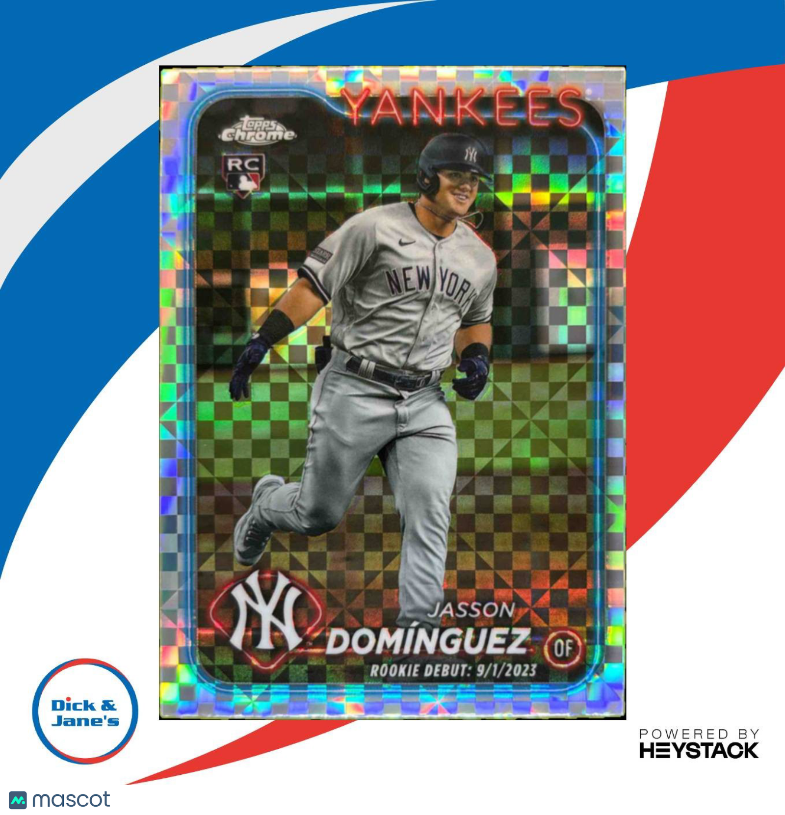 2024 Topps Chrome Update Jasson Dominguez X-Fractor #USC70 RC New York Yankees - Sports Cards
