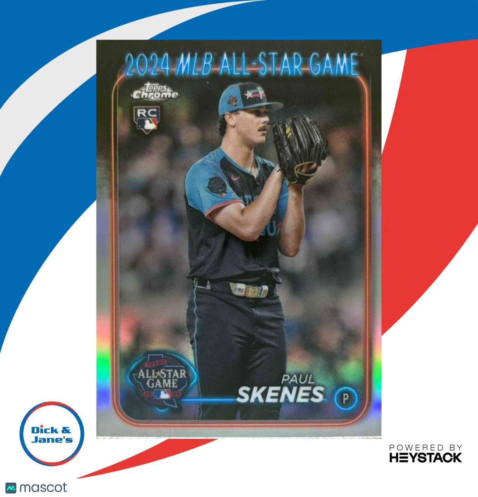 2024 Topps Chrome Update Paul Skenes All-Star Game RC Pittsburgh Pirates - Sports Cards