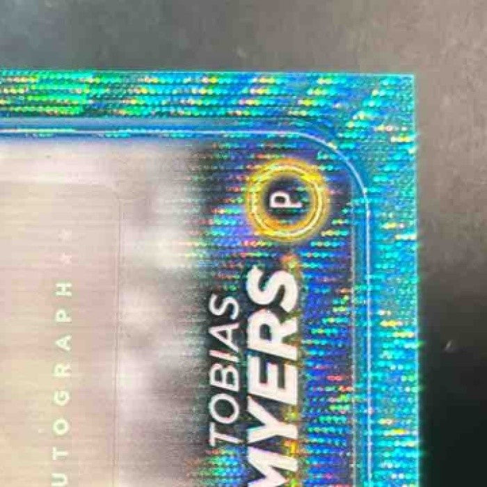 2024 Topps Chrome Update Tobias Myers Aqua Wave Auto /199 RC Milwaukee Brewers - Sports Cards