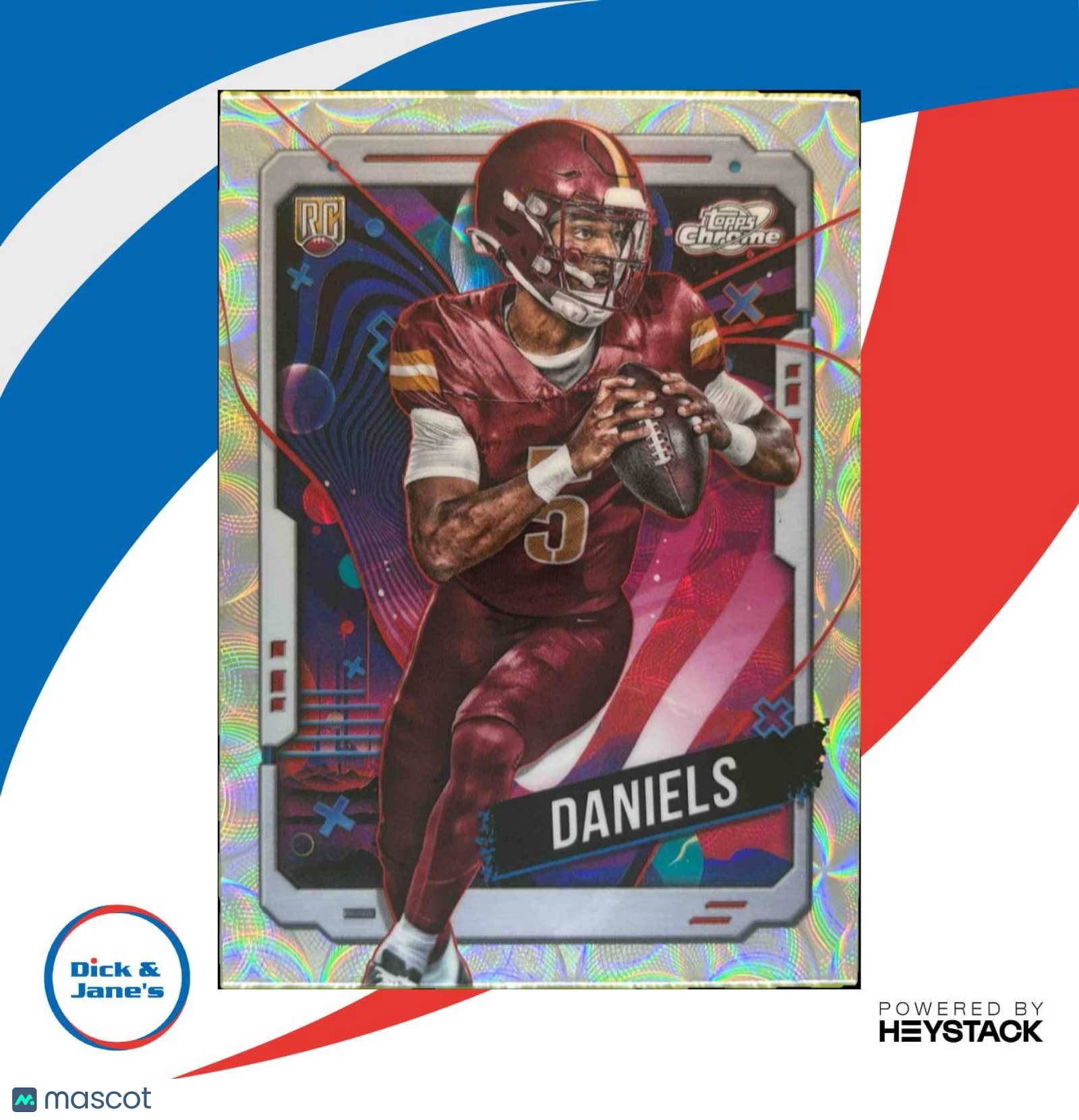2024 Topps Cosmic Chrome Jayden Daniels Nucleus Refractor #196 RC Washington - Sports Cards