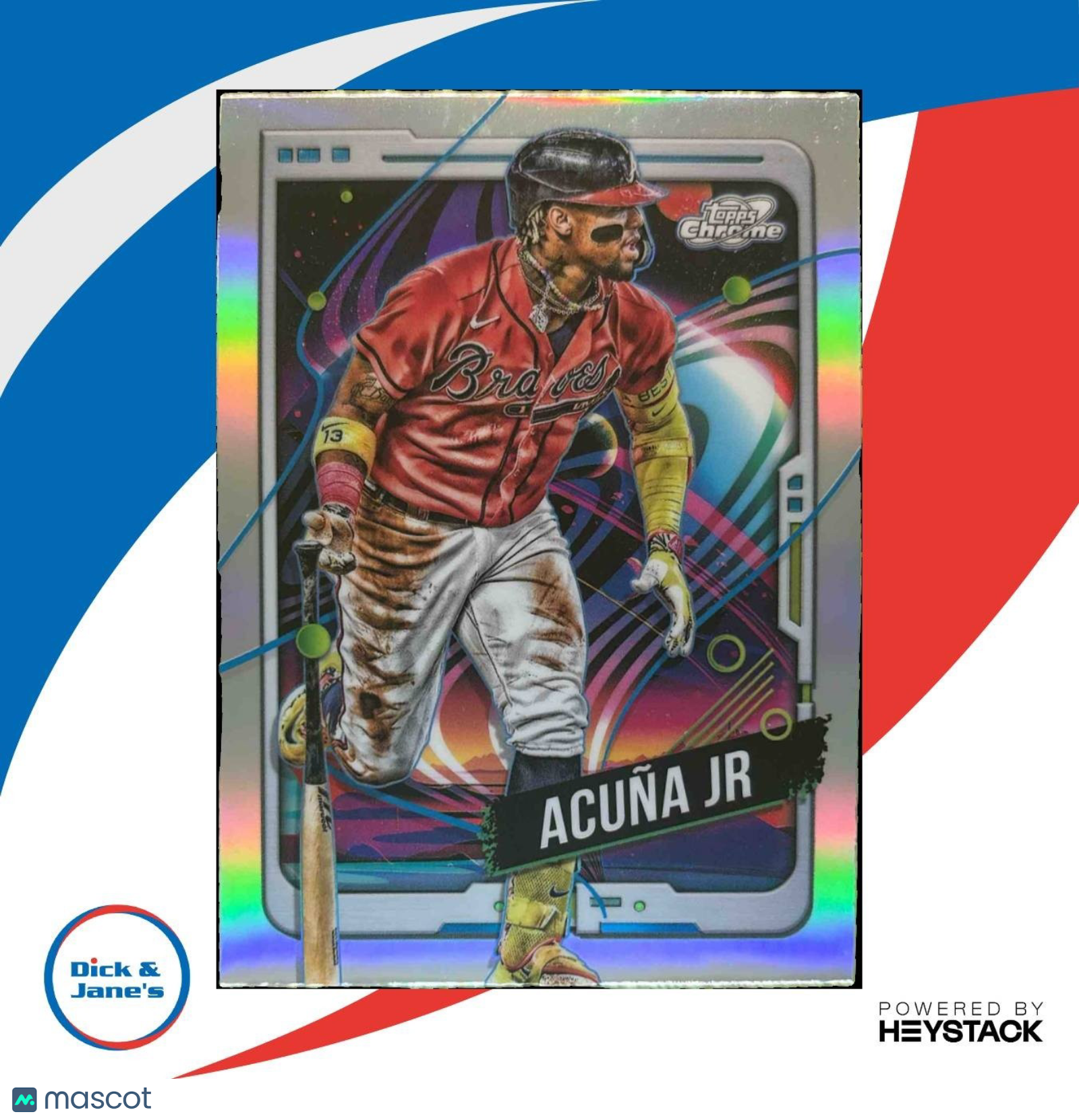 2024 Topps Cosmic Chrome Ronald Acuna Jr Refractor #96 Atlanta Braves - Sports Cards