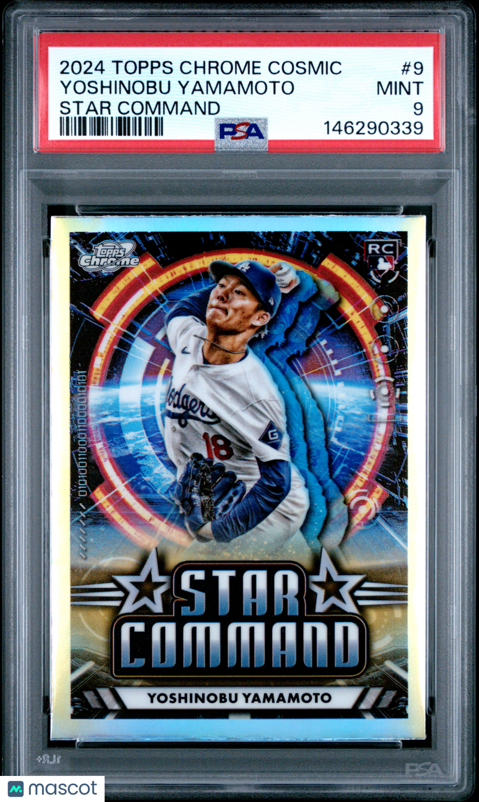 2024 Topps Cosmic Chrome Star Command Yoshinobu Yamamoto Rookie #9 PSA 9 MINT - Graded Sports Cards