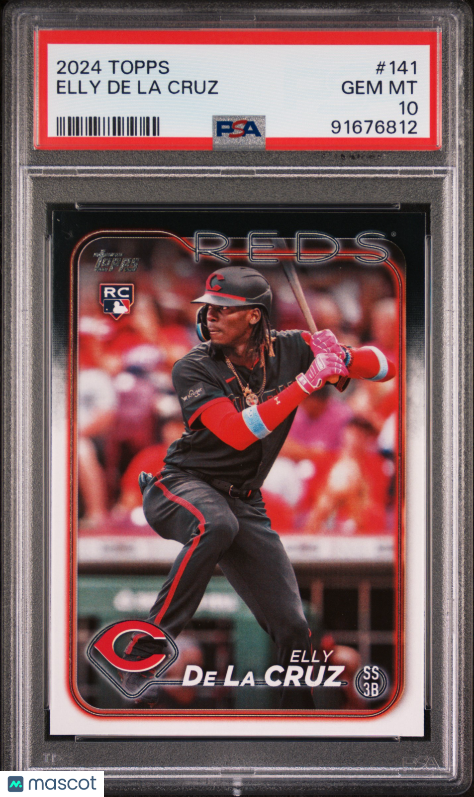 2024 Topps Elly De La Cruz Rookie #141 PSA 10 GEM MINT Cincinnati Reds - Graded Sports Cards