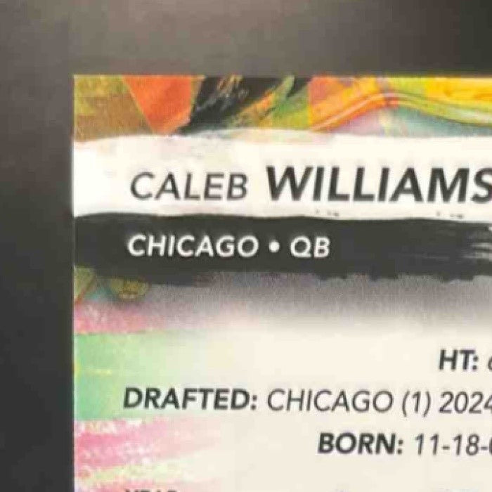 2024 Topps Finest Caleb Williams Green Refractor /25 #247 Rare RC Chicago Bears - Sports Cards