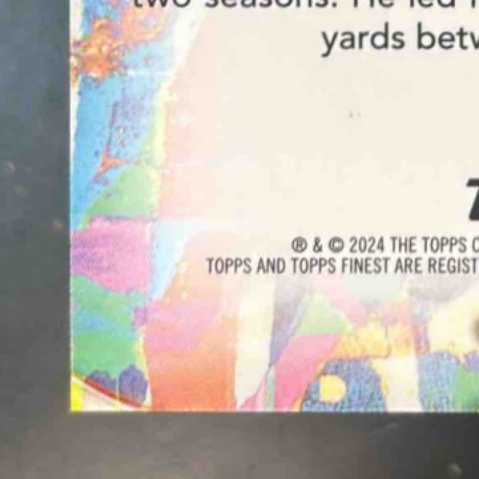 2024 Topps Finest Caleb Williams Green Refractor /25 #247 Rare RC Chicago Bears - Sports Cards