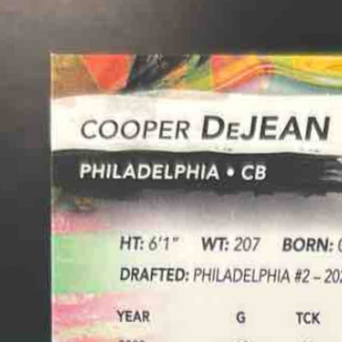 2024 Topps Finest Cooper DeJean Rookie Auto Refractor RC Philadelphia Eagles - Sports Cards