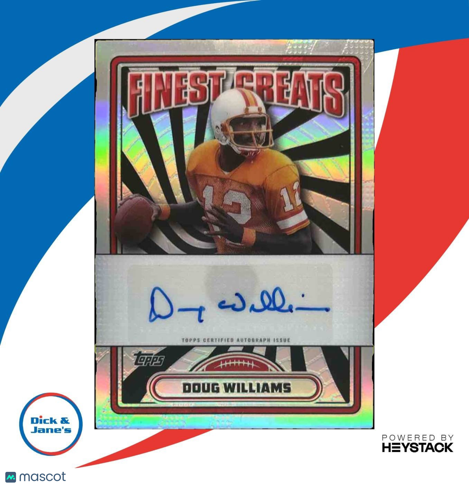 2024 Topps Finest Doug Williams Greats Auto Refractor