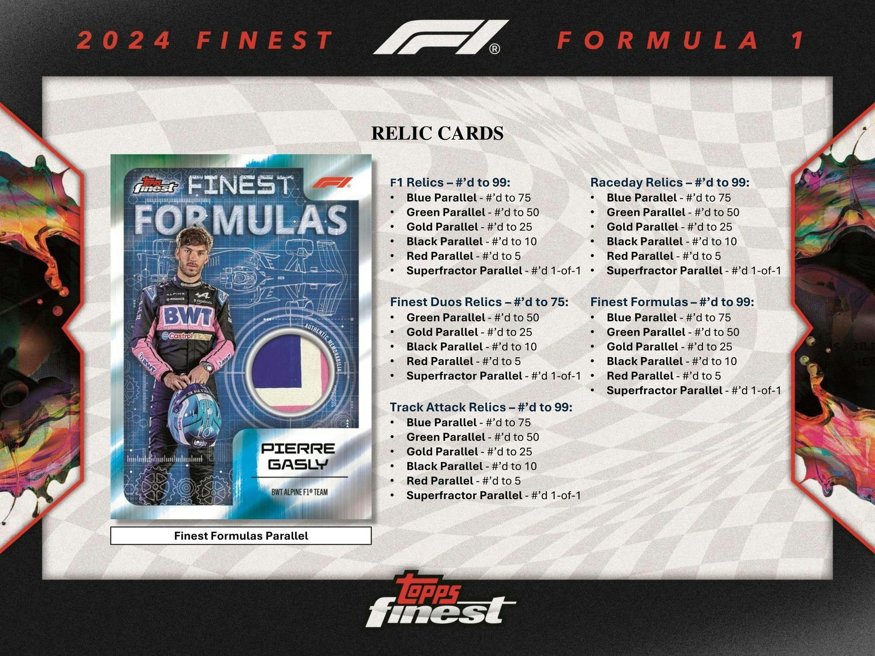 2024 Topps Finest F1 Formula 1 Hobby Box (April 10th) - Sports Collectibles
