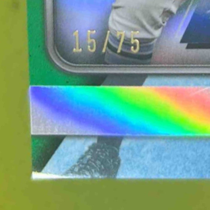 2024 Topps Finest Junior Caminero Design Variations Green /75 RC Tampa Bay Rays - Sports Cards