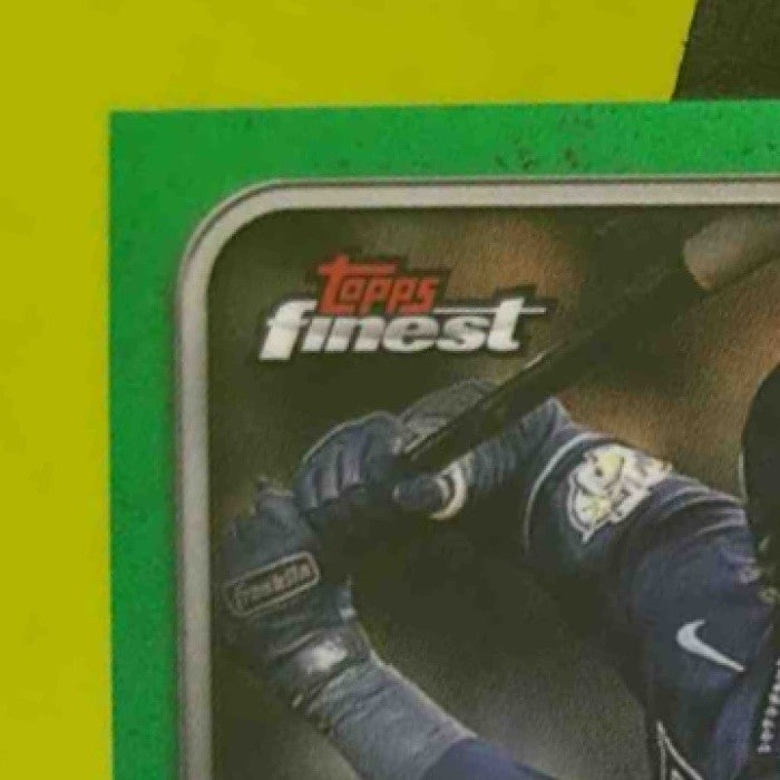 2024 Topps Finest Junior Caminero Design Variations Green /75 RC Tampa Bay Rays - Sports Cards