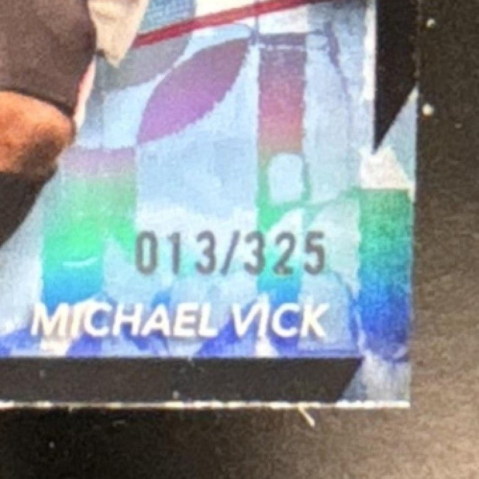 2024 Topps Finest Michael Vick Sky Blue Refractor /325 #3 Common Atlanta Falcons - Sports Cards