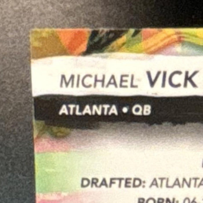 2024 Topps Finest Michael Vick Sky Blue Refractor /325 #3 Common Atlanta Falcons - Sports Cards