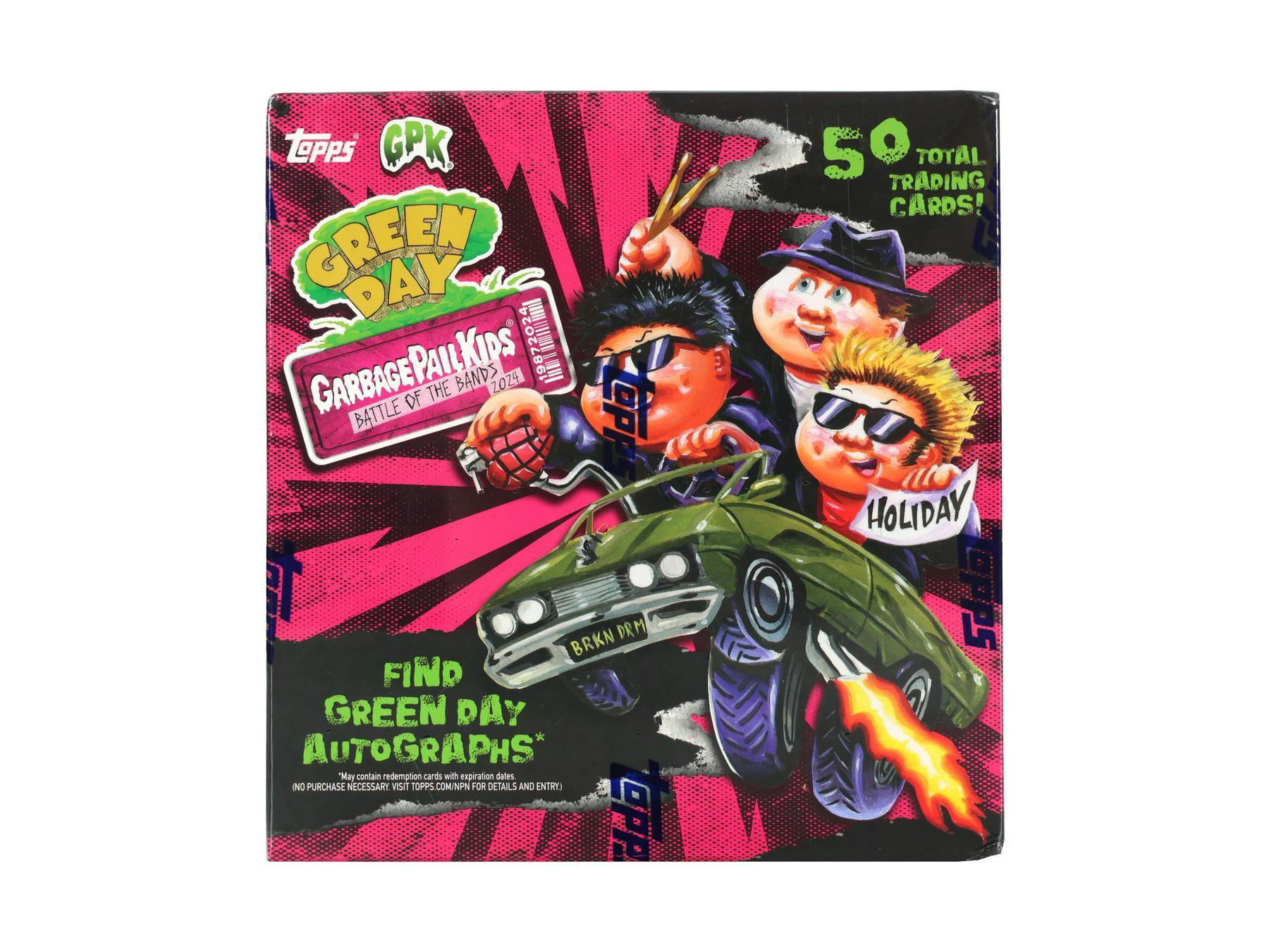 2024 Topps Garbage Pail Kids Battle of the Bands Green Day Hobby Box Trading Cards